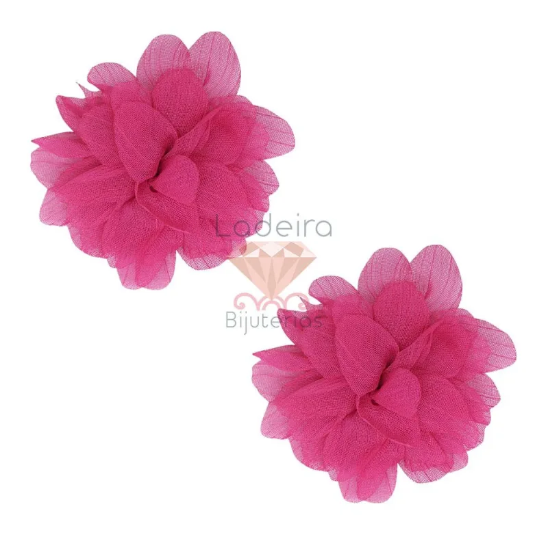 Flor Mil Pétalas De Tecido 7Cm - 100Pcs Pe033 - Rosa Pink
