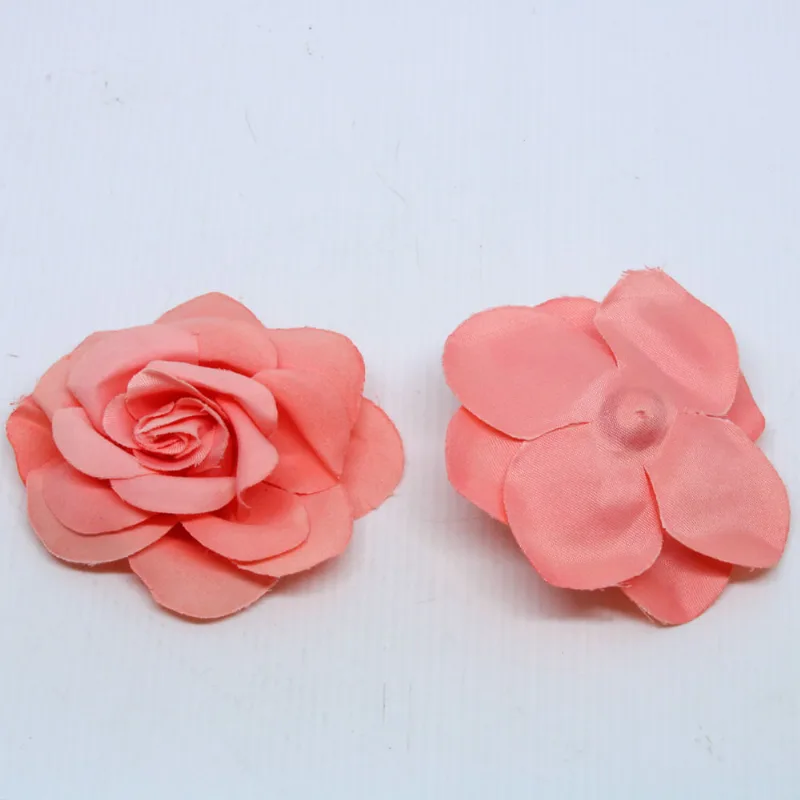 Rosa De Tecido 10Cm Pacote C/ 50Pcs Pe001 - Rosa Bebe 001