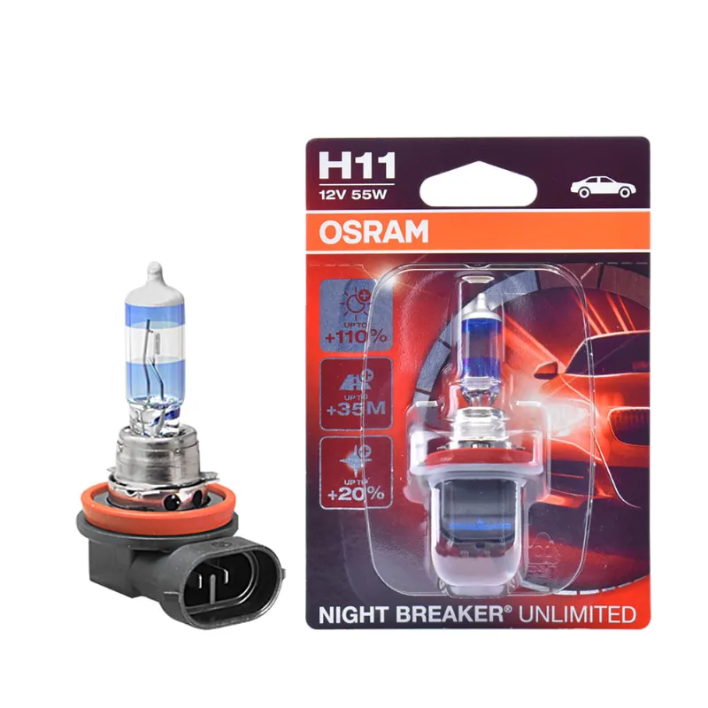 Lâmpada H11 3400K 12V 55W - Night Breaker Unlimited 64211NBU Osram