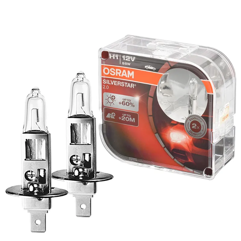 Lâmpada H1 3200K 12V 55W - SilverStar 2.0 64250SV2 Osram