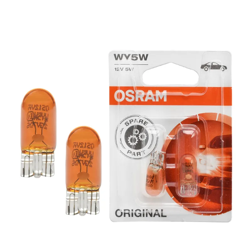 Lâmpada Pingão WY5W 12V 5W Luz Âmbar - Original 2827 Osram