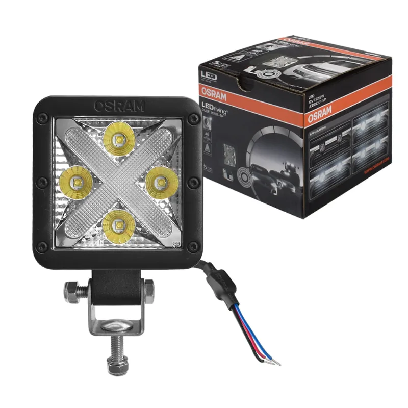 Farol Auxiliar LED Quadrado Branco 22/2W MX85-SP Osram