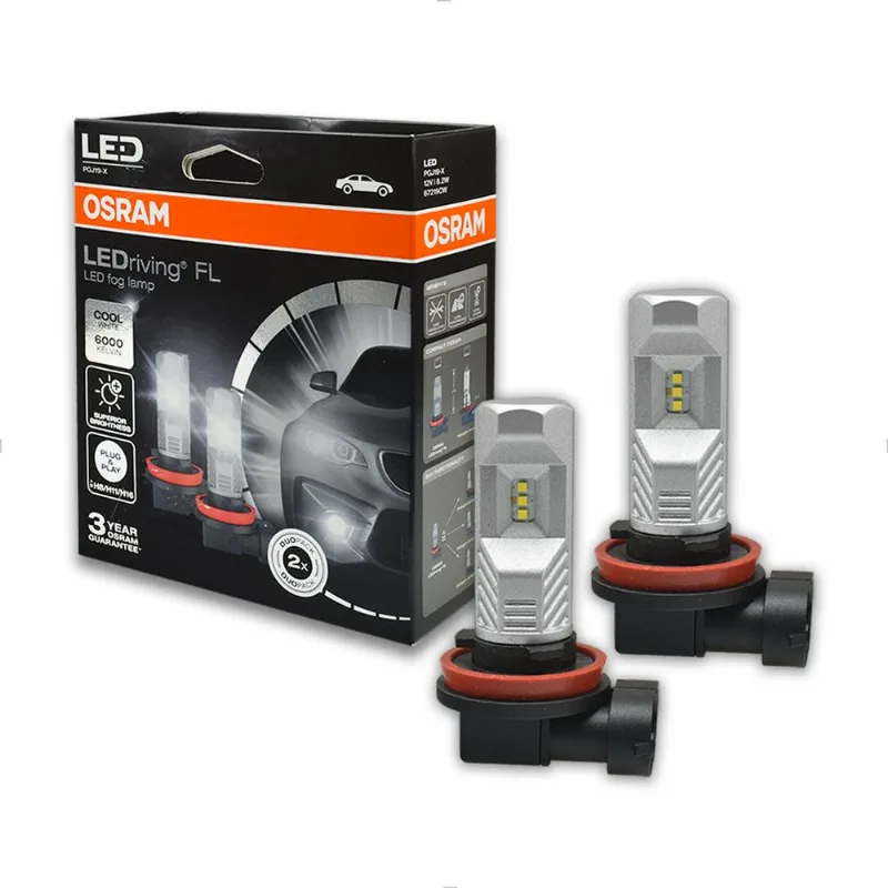 Lâmpada LED H8 H11 H16 6000K 12V 8,2W - LEDriving 67219CW Osram