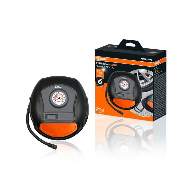 Mini compressor de ar automotivo portátil osram OTI200 tyreinflate - Não Disponível