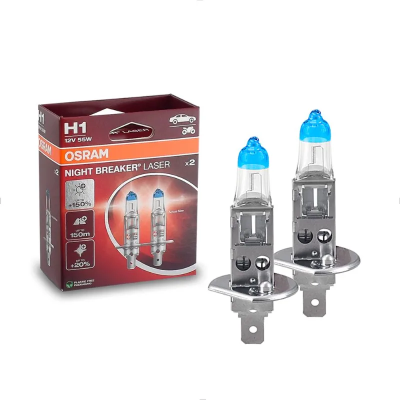 Lâmpada H1 3900K 12V 55W Night Breaker Laser - 64150NL Osram