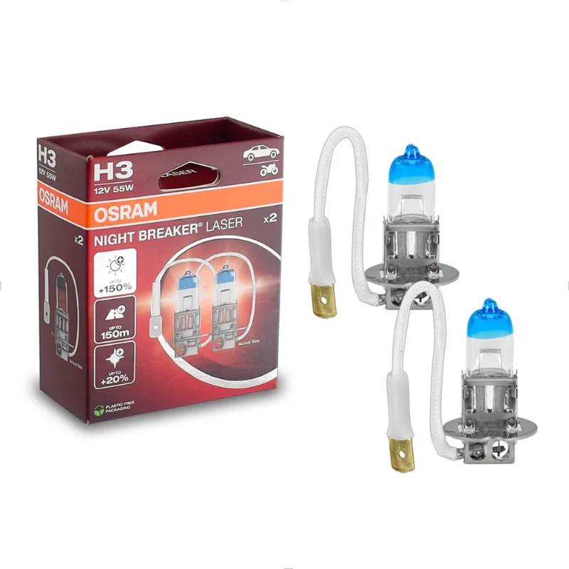 Lâmpada H3 3900K 12V 55W - Night Breaker Laser 64151NL Osram