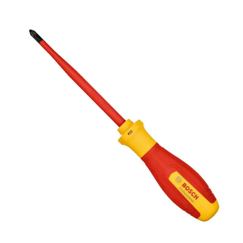Chave de Fenda Isolada VDE Pozidriv PZ2X125mm Bosch 1600A02ND2-000 1600A02ND2-000