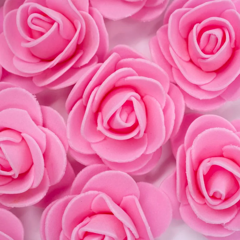 FLOR 40MM EM EVA COM 50 PEÇAS 004 - Rosa 04