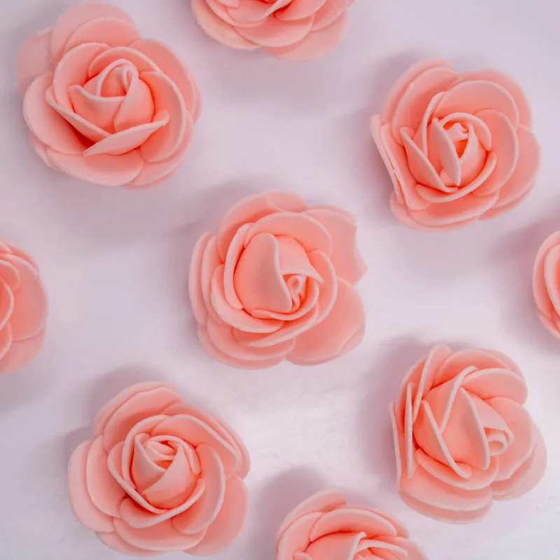 FLOR 40MM EM EVA COM 50 PEÇAS 251 - Coral
