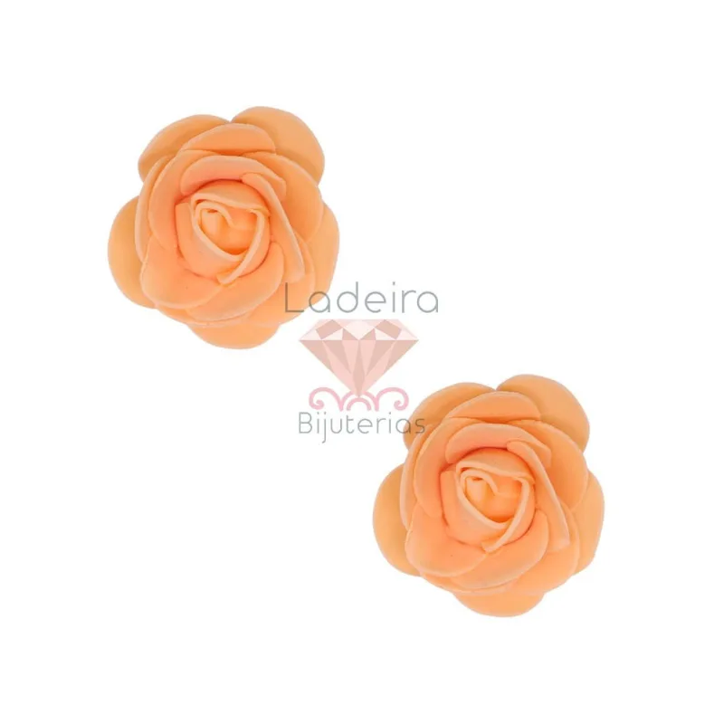 FLOR 40MM EM EVA COM 50 PEÇAS 024 - Laranja 024