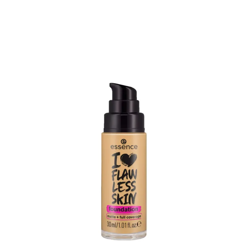 Base Líquida Matte - Essence I Love Flawless Skin FPS 20 40 Light Ivory - 30ml - Essence