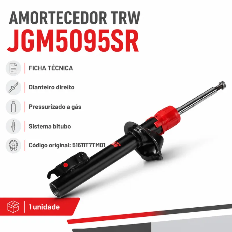 Amortecedor Dianteiro Direito Hrv 2015 Ate 2022 TRW JGM5095SR