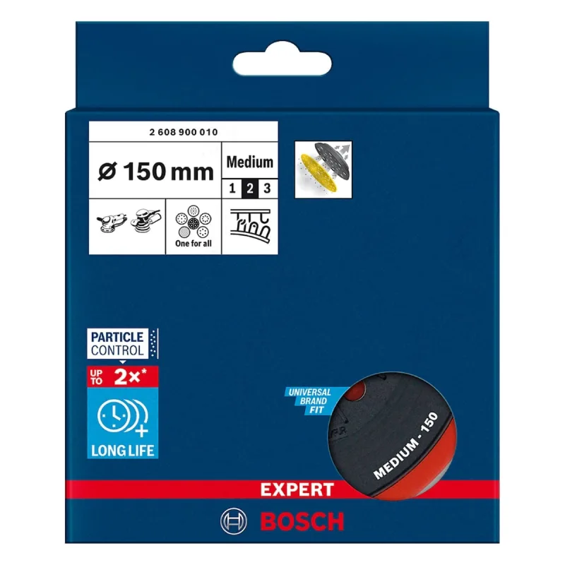 Prato Autoaderente Bosch Expert 150mm Encaixe Bosch - Bosch