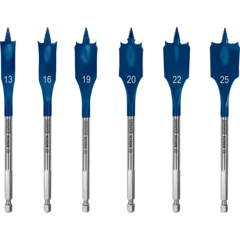 Jogo de brocas chatas com 6 peças de 13 mm a 25 mm BOSCH - BOSCH