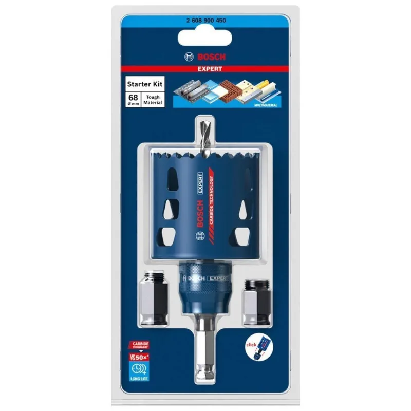 Serra Copo Expert Tough Material 68 X 60 mm com Dentes de Carboneto Bivolt Bosch