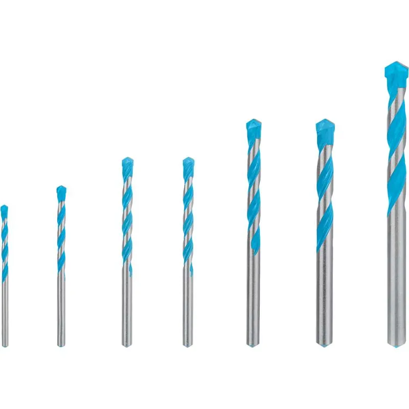 Jogo de brocas multiuso ponta de metal duro 4mm a 12mm 7 peças CYL-9 BOSCH - BOSCH