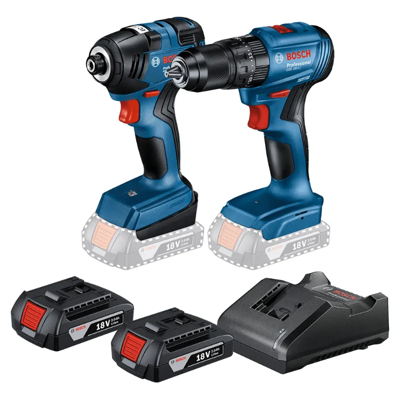 Parafusadeira e Furadeira de Impacto GSB 185-LI + Chave de Impacto Bosch GDR 18V-200 06019J21E1-000