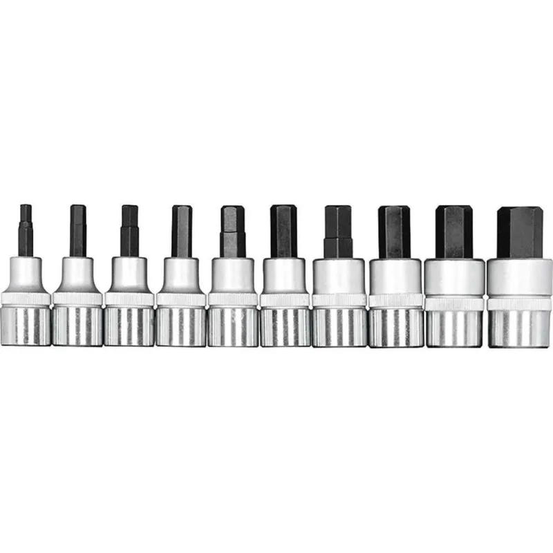 Jogo de Soquetes Allen, Encaixe 1/2", 5 mm a 17 mm, R62558010 Gedore RED OstenVonder