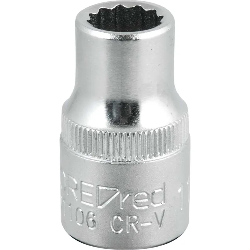 Soquete Estriado em Aço Cromo Vanádio 1/2" 11mm Gedore - GEDORE RED