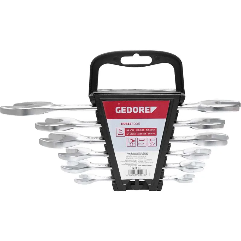 Jogo de chaves fixas 3/8" a 1" R05135006 - GEDORE RED