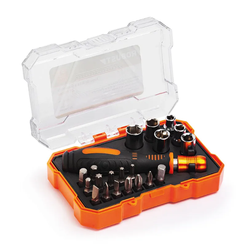 Jogo de Bits e Soquetes com 21 Peças Robust 3370144 3370144