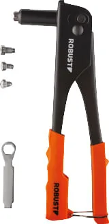 Rebitador manual tipo alicate com 4 ponteiras 3370167 ROBUST - ROBUST