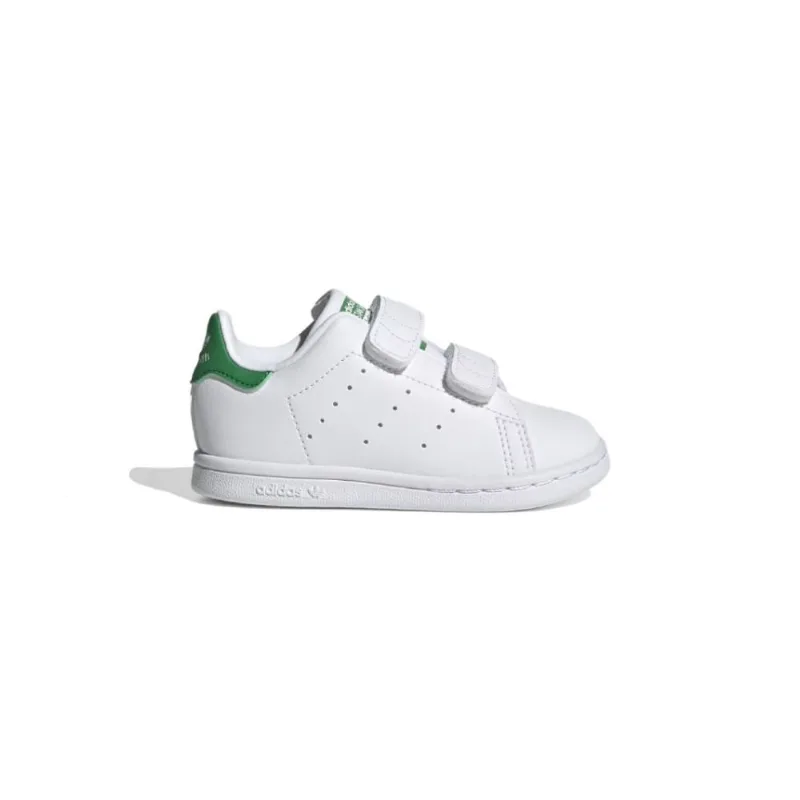 Tênis Adidas Originals Kids Stan Smith Velcro Branco/Verde FX7532.24