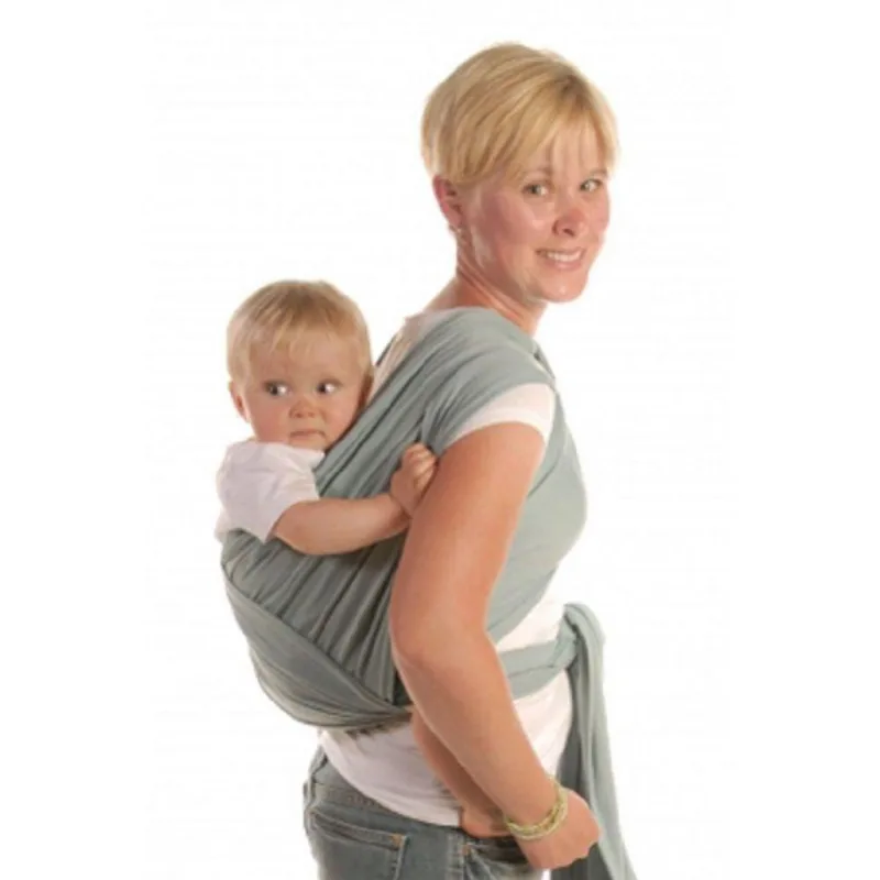 Wrap Sling Carregador de Bebê 100% Algodão Cinza