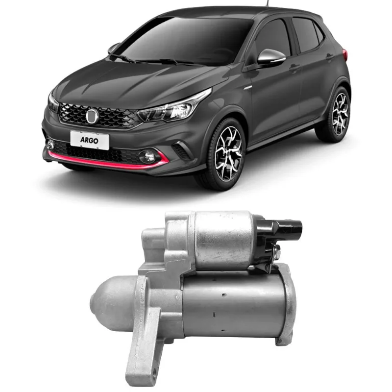 Motor Partida Arranque Argo Strada Uno 1.3 8v 12v 13 Dentes