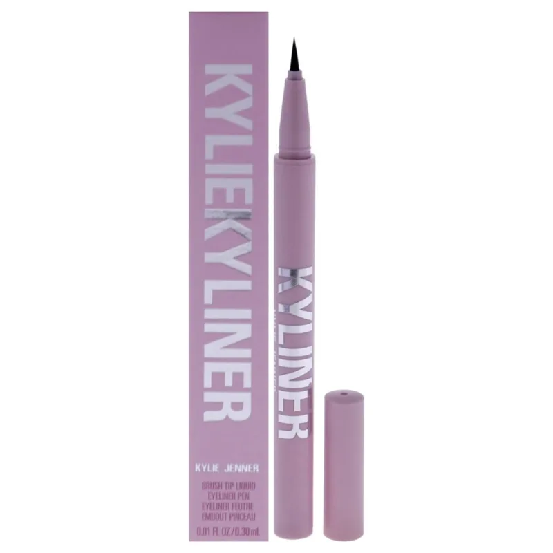 Delineador Kylie Cosmetics Kyliner Brush Tip 001 Preto 0,3 mL