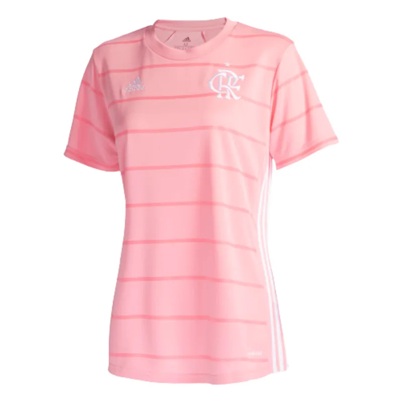 Camisa Flamengo Feminina Outubro Rosa Adidas 2021 GG