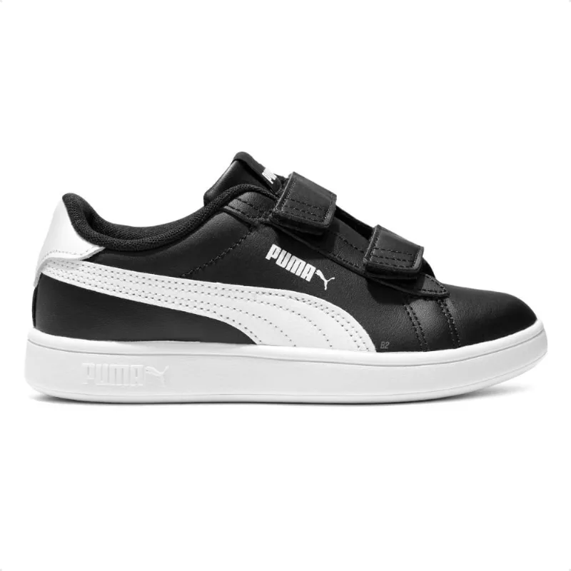 Tênis Puma Smash 3.0 Infantil 26 / Preto / Branco