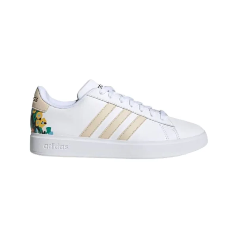 Tênis Adidas Grand Court 2.0 Feminino Branco/Bege