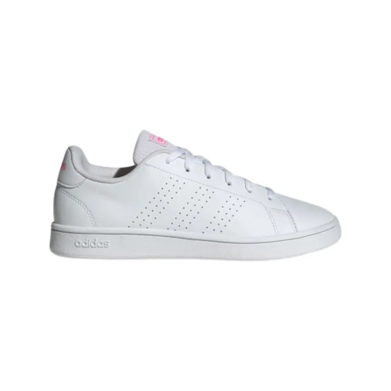 Tênis Adidas Advantage Base Feminino Branco/Rosa