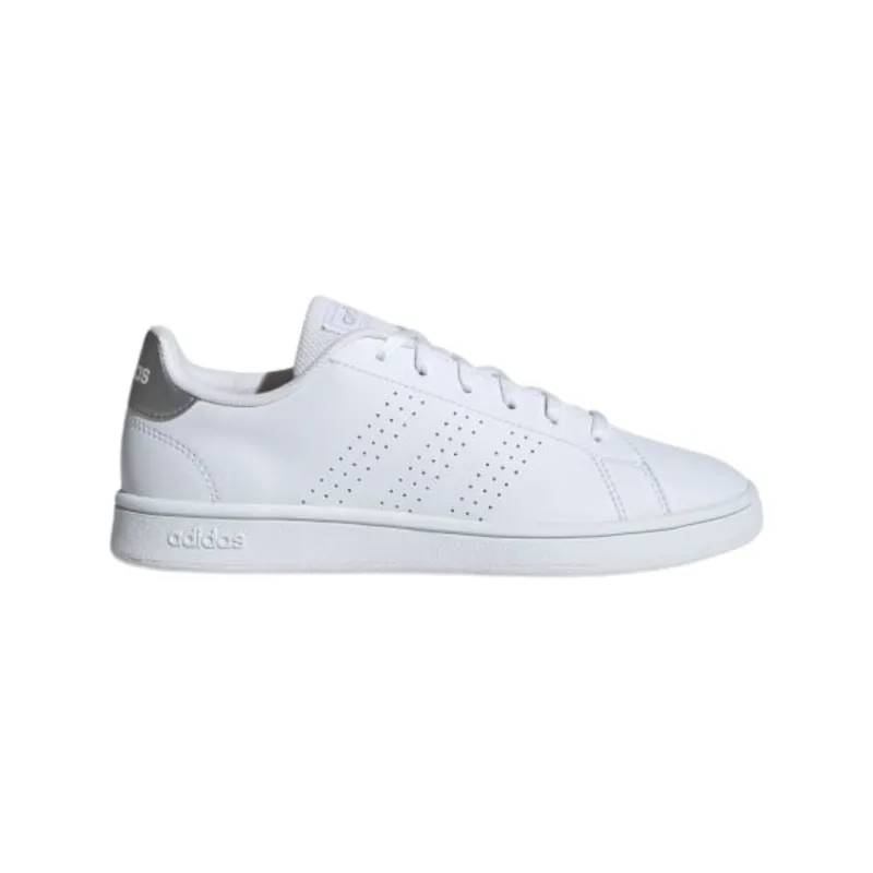 Tênis Adidas Advantage Base Feminino Branco/Prata