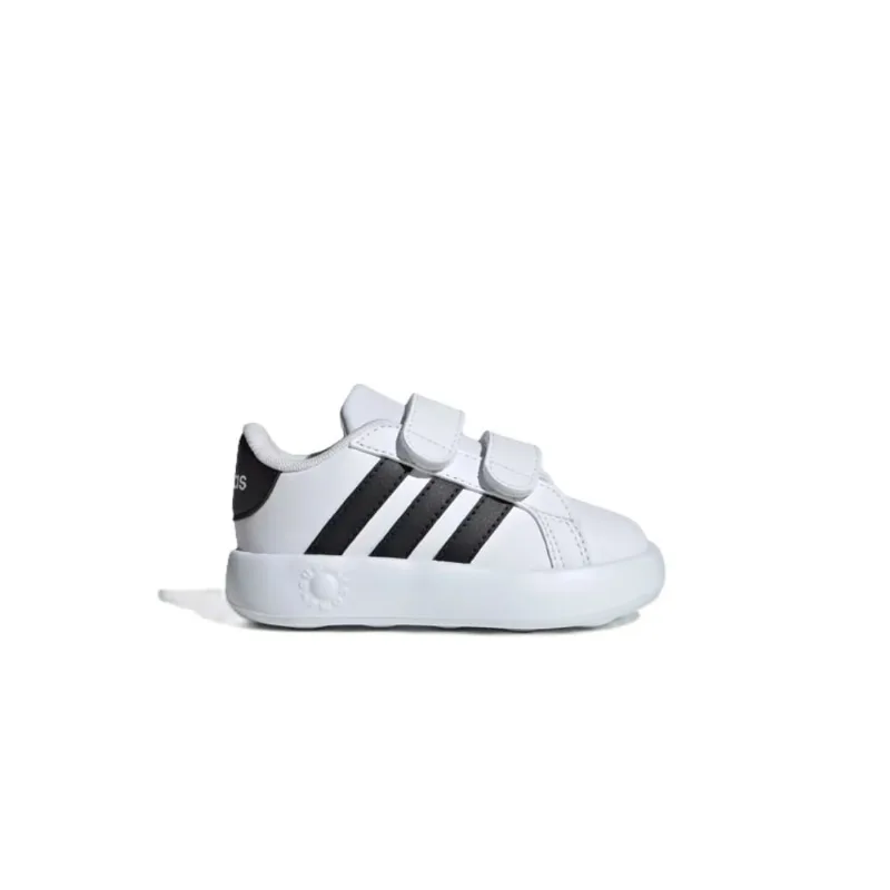Tênis Adidas Kids Grand Court 2.0 Velcro Branco/Preto ID5271.22