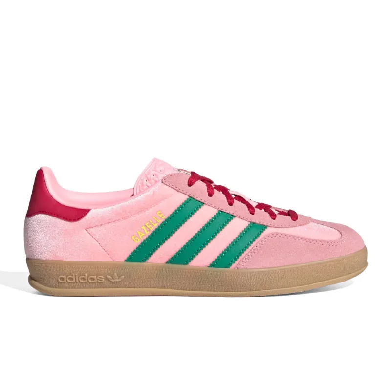Tênis Adidas Originals Gazelle Indoor W Rosa/Verde JI2713.35