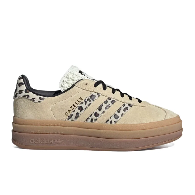 Tênis Adidas Originals Gazelle Bold Bege/Animal Print JI1370.36