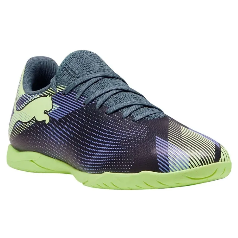 Chuteira Futsal Puma Future 7 Play 46 / Verde e Preto