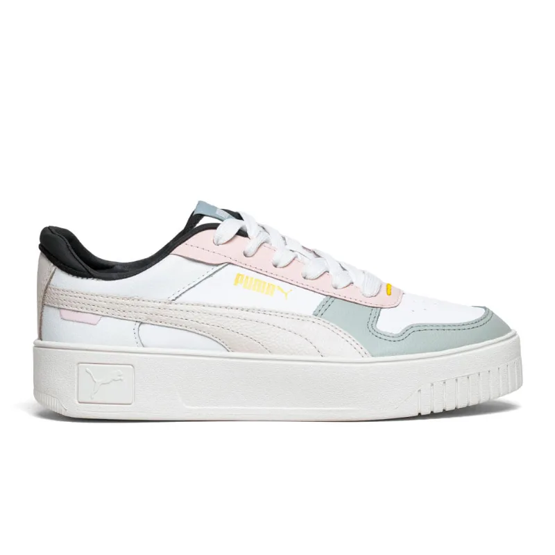 Tênis Puma Carina Street BDP Branco/Verde/Rosa P39429656.37