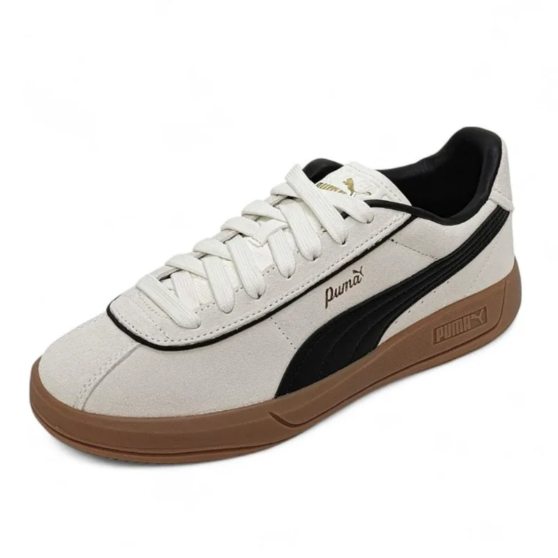 Tênis Puma Club Klassika Sd Warm White Black Gold