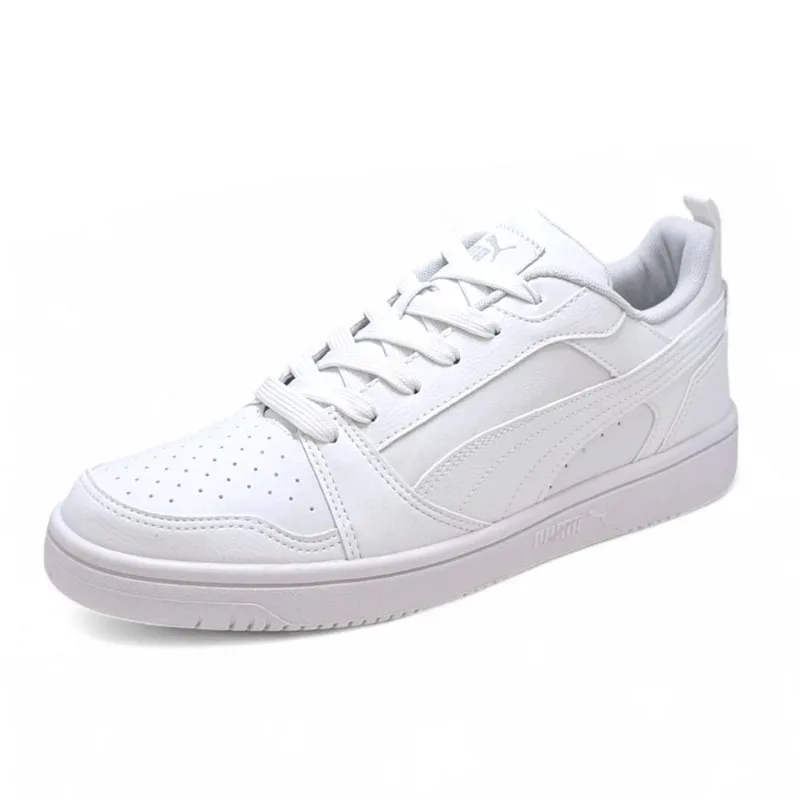 Tênis Puma Rebound V6 Low Bdp White Cool Light Gray