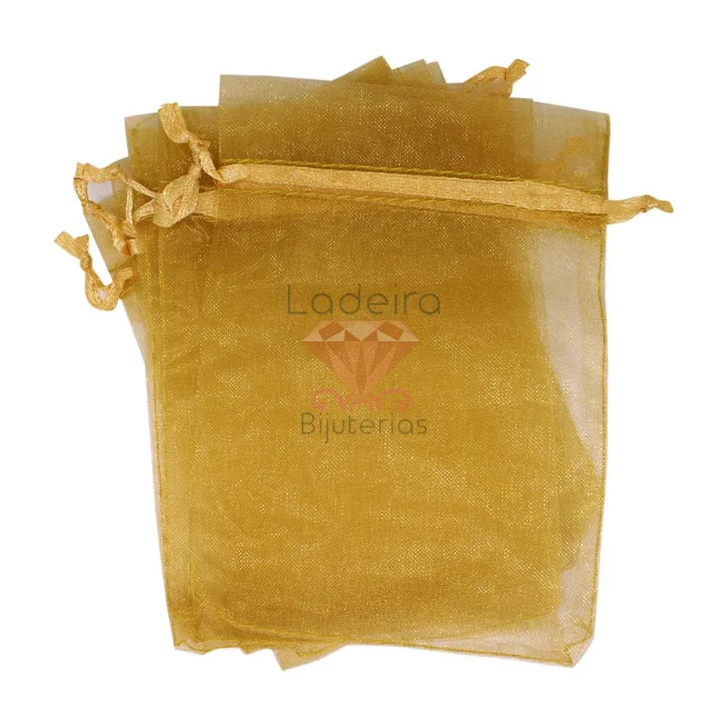 Saco De Organza 9X12cm Com 100 Peças 203 - Amarelo Canario