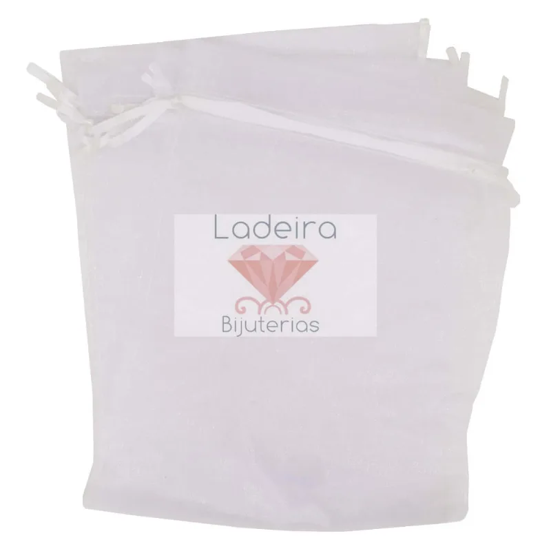 Saco De Organza 9X12cm Com 100 Peças 101 - Branco 101