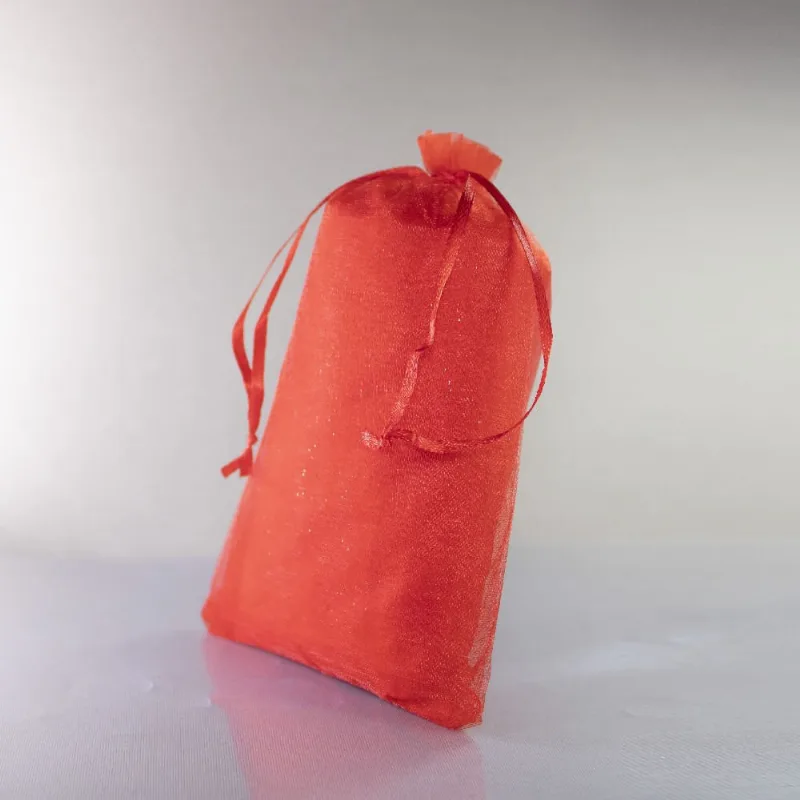 Saco De Organza 11X17cm Com 100 Peças 026 - Vermelho 026