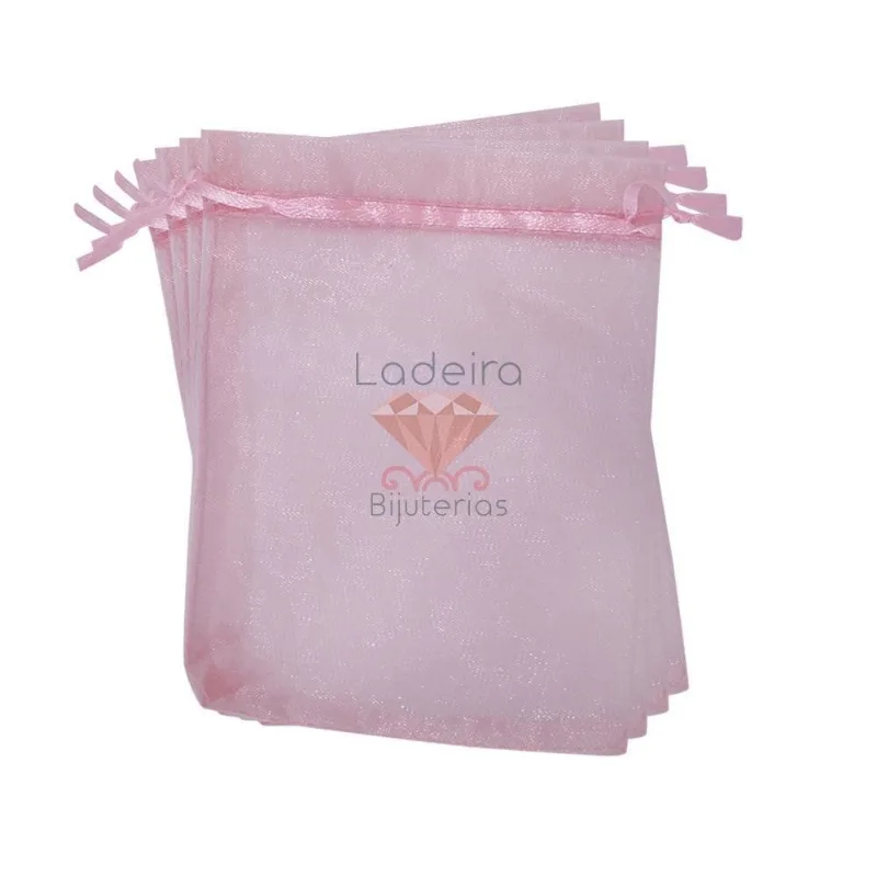 Saco De Organza 11X17cm Com 100 Peças 242 - Rose