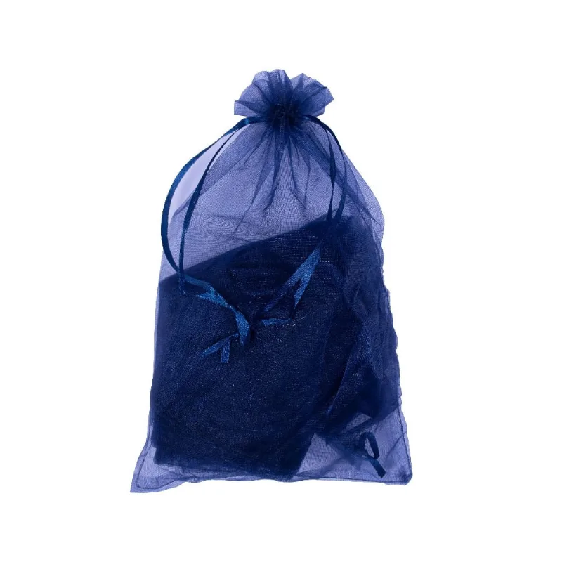 SACO DE ORGANZA 15X24CM COM 100 PEÇAS 215 - Azul Jeans Claro