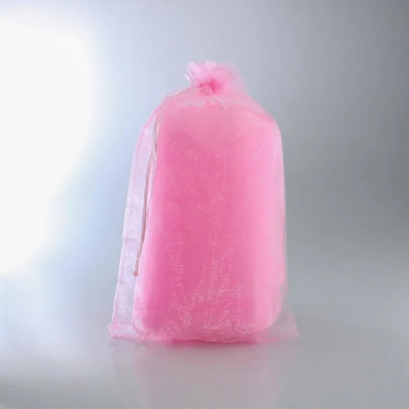 SACO DE ORGANZA 15X24CM COM 100 PEÇAS 217 - Rosa Bebe
