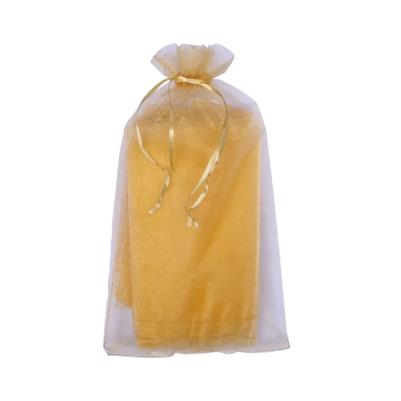 SACO DE ORGANZA 20X35CM COM 100 PEÇAS 203 - Amarelo Canario