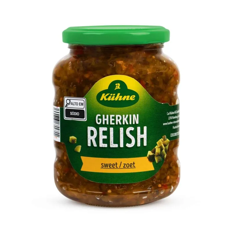 Relish de Pepino com Mostarda Alemão Kuhne Vidro 350g - Kuhne